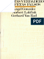 Von Rad, G., Lohfink, N., González, Á., PROFETAS VERDADEROS PROFETAS FALSOS, Sígueme, Salamanca, 1976