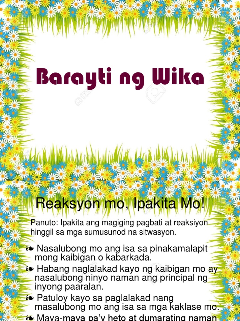 Barayti ng Wika.ppt