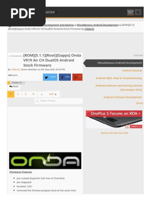 Rom 5 1 1 Root Gapps Onda V919 Air Ch Da Android Android Operating System Mobile Phones