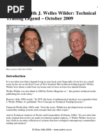 Interview With J Welles Wilder