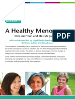 A Healthy Menopause: Diet, Nutrition and Lifestyle Guidance
