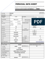 CS Form No. 212 Revised Personal Data Sheet - New