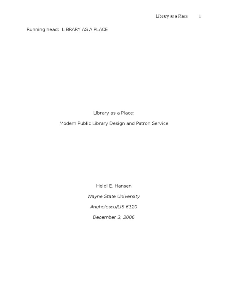 Modern Library Design and Patron Service | PDF | Librarian | Libraries