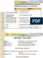 Minggu 1, Kontrak Dan Sejarah