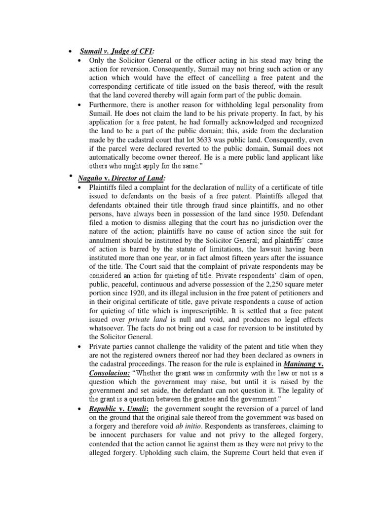 Land Titles 673683 PDF Statute Of Limitations Lawsuit