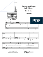 Easy Toccata Fugue - Piano Beginners PDF