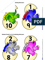 Number Bonds To 10 On Hatching Dinosaurs