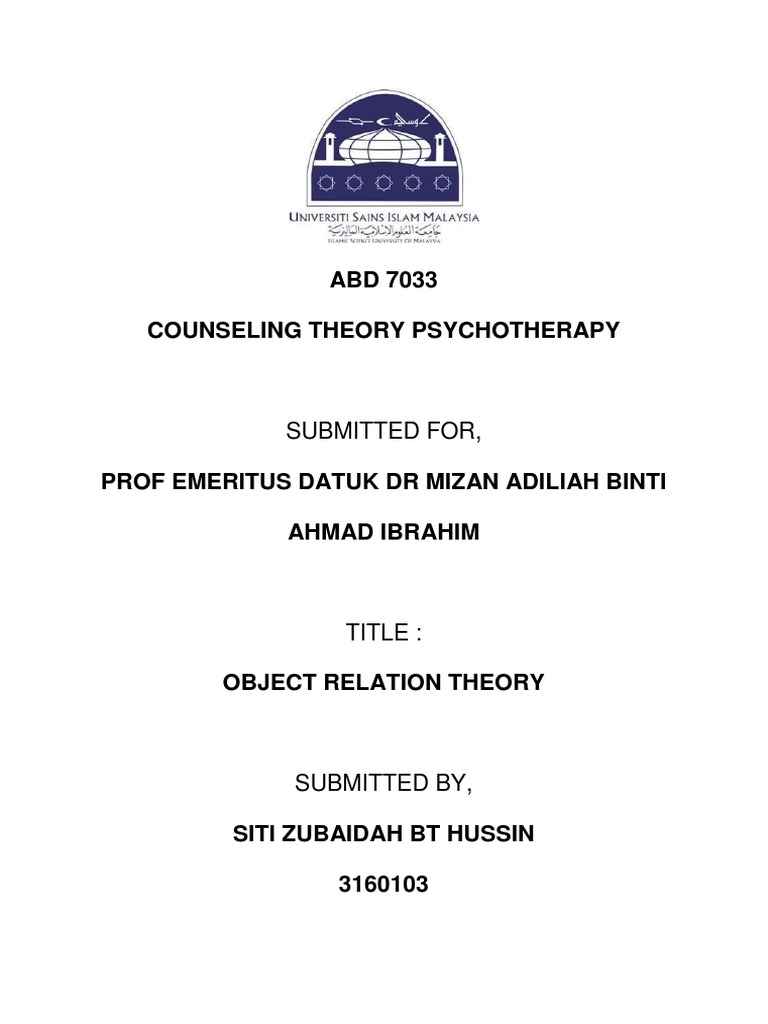 Object relations and self psychology pdf image