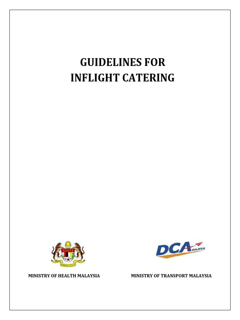 Inflight Catering | PDF | Food Safety | Sink