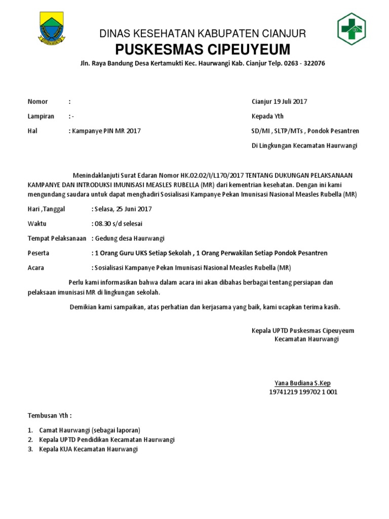 Surat Undangan Untuk Guru