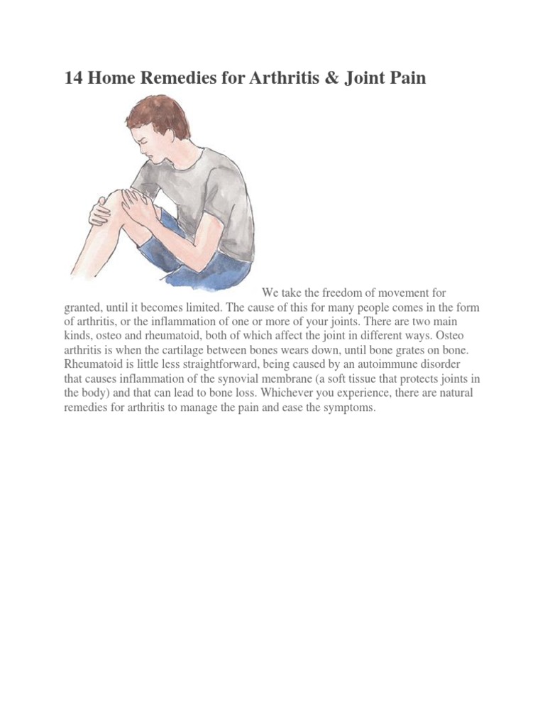 14 Home Remedies for Arthritis & Joint Pain Relief PDF Molasses