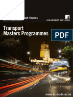 Masters Programmes Prospectus - Institute For Transport Studies