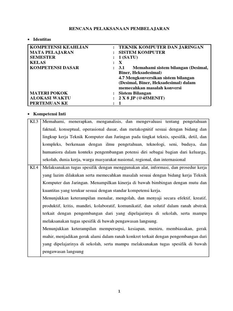 Rpp Sistem Komputer Kd 3141