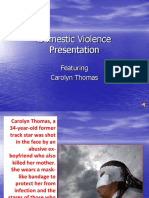 Domestic Violence Presentation: Featuring Carolyn Thomas