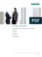Global Trends in Gender Diversity On Corporate Boards Research Insight