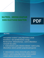 Nutrisi, Media Dan Kultivasi Bakteri