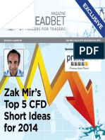 Exclusive E-Guide 28 Zak Mir's Top 5 CFD Short Ideas For 2014