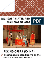 Musical Theater and Festivals of Asia