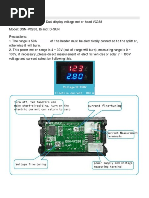 Dsn Vc288 Electricity Electrical Engineering Essai