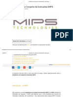 Arquitetura de Conjunto de Instruções MIPS - Embarcados