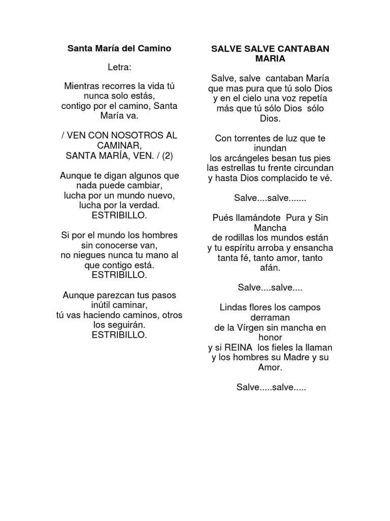 Santa María Del Camino PDF María, madre de Jesús Oración