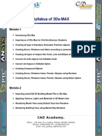 Syllabus 3Ds MAX