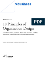 10 Principles of Organization Design
