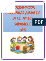 Programación anual IE 208 Sapalache 2017