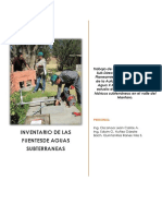 Informe de Inventario de Pozos Subterranesos - Aaa Mantaro