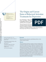 the Origins and Current Status of Behavioral Activation Treatments for Depression.