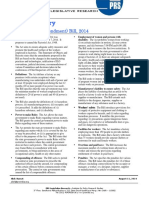 Bill Summary - Factories Amendment Bill 2014