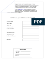 Expenditure Authorization Form Tungsten 