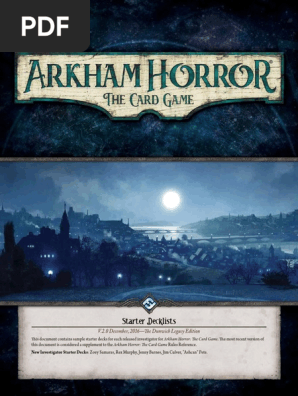 Arkham Horror Starter Decks Guide | PDF | Leisure