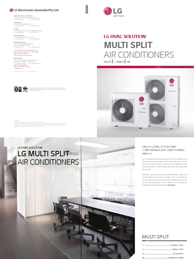 Multi Split Brochure 2015 | PDF | Air Conditioning | Hvac