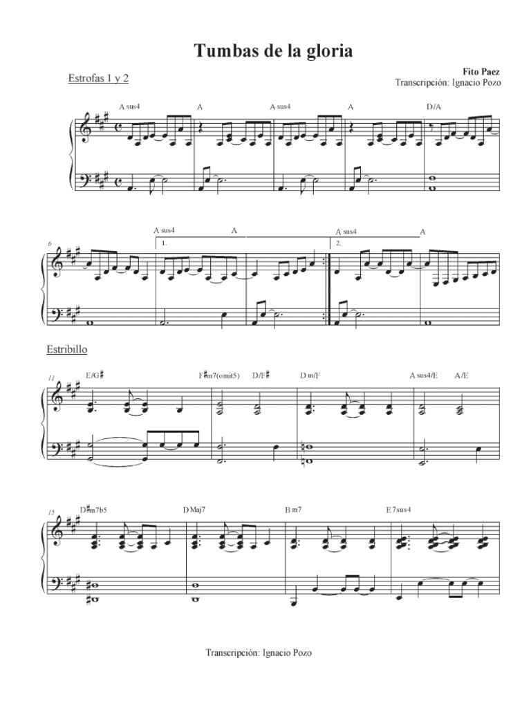 Tumbas de La Gloria (Fito Paez) PDF PDF