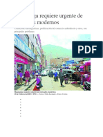 Huamanga Requiere Urgente de Mercados Modernos