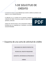 Carta de Solicitud de Crédito