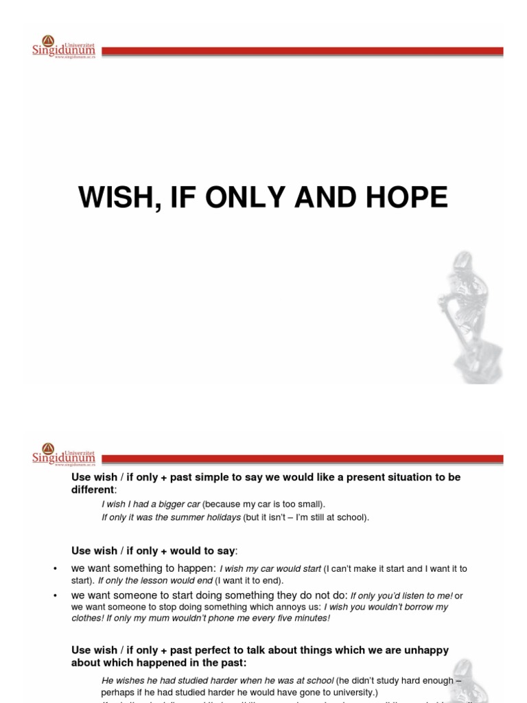 Wish If Only Hope