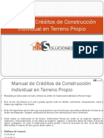 Manual de Créditos de Construcción Individual en Terreno