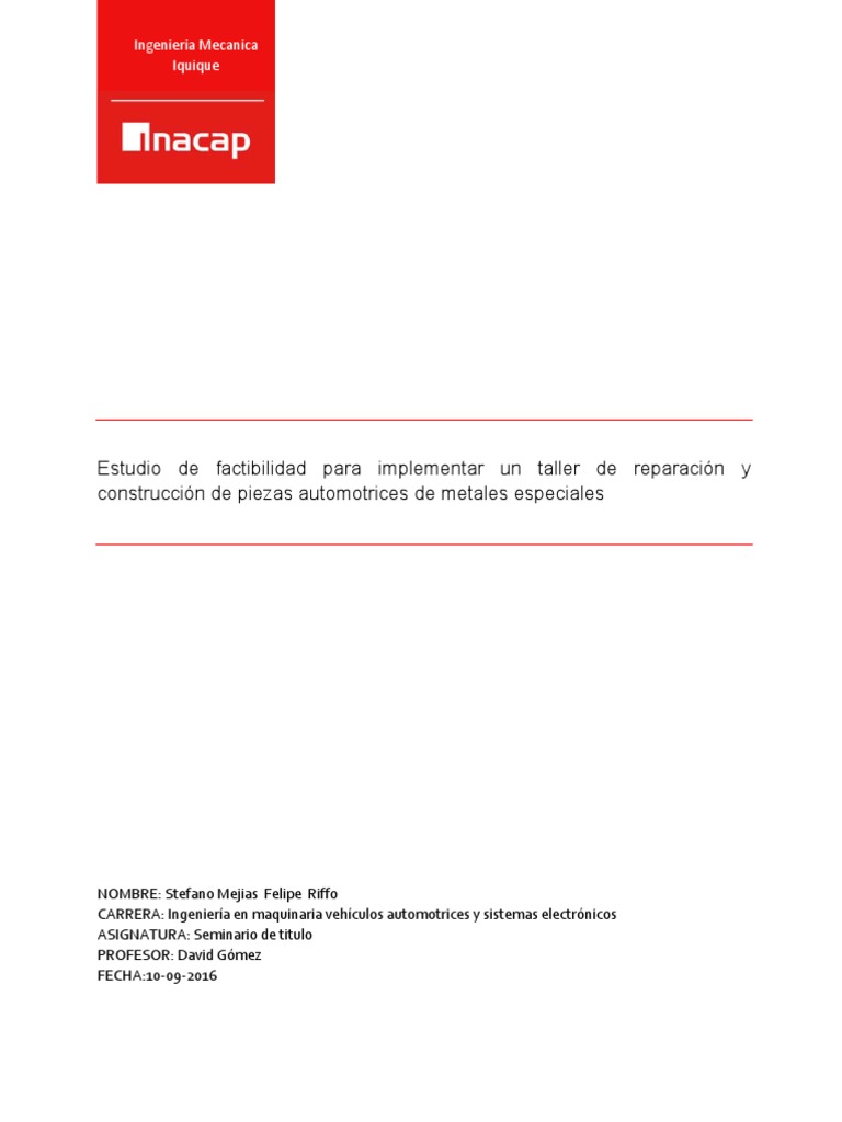 Informe Aluminio Con Formato Inacap Hasta Metodologia | PDF | Aluminio ...