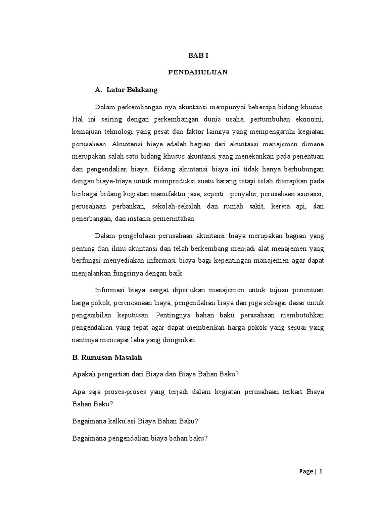 Makalah Akbi Print Biaya Bahan Baku