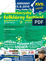 Hornotoryský Folklórny Festival 2010 - Program