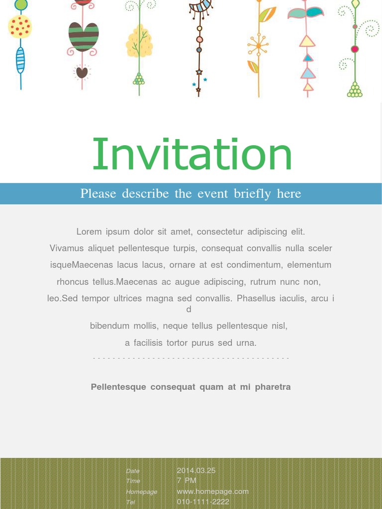 Event Invitation Details 2014 | PDF