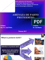 Amenaza de Parto Pretérmino Seminario