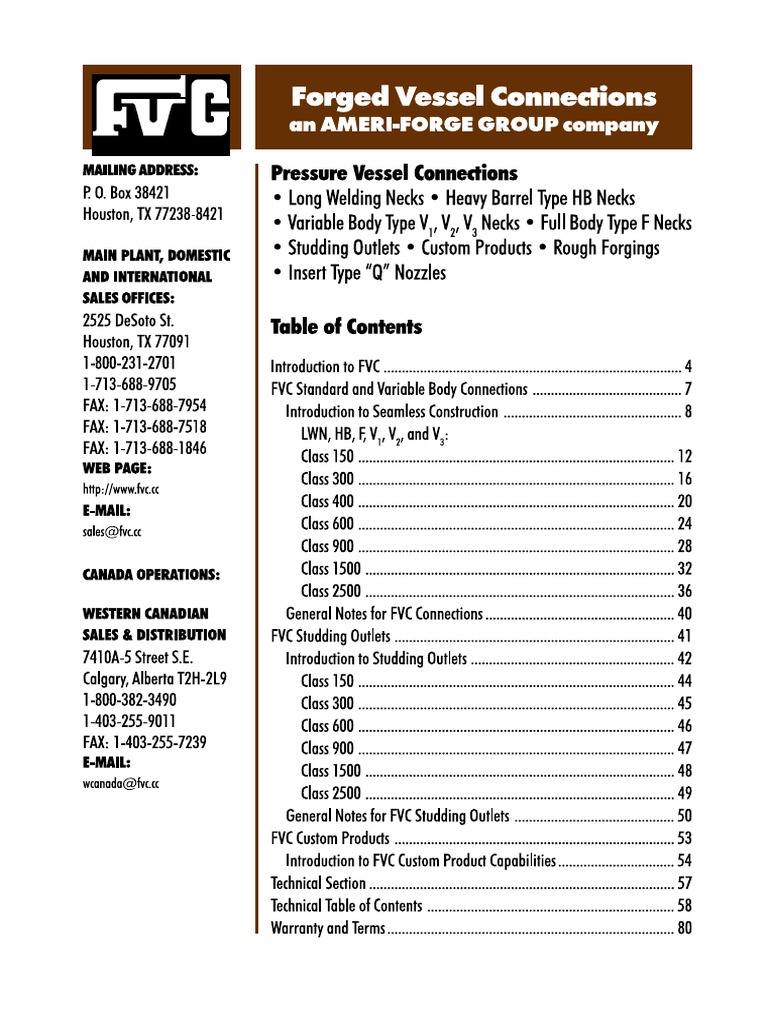 FVC Flange Reference | PDF
