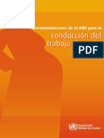 Recomendacion OMS Para Conduccion de Parto