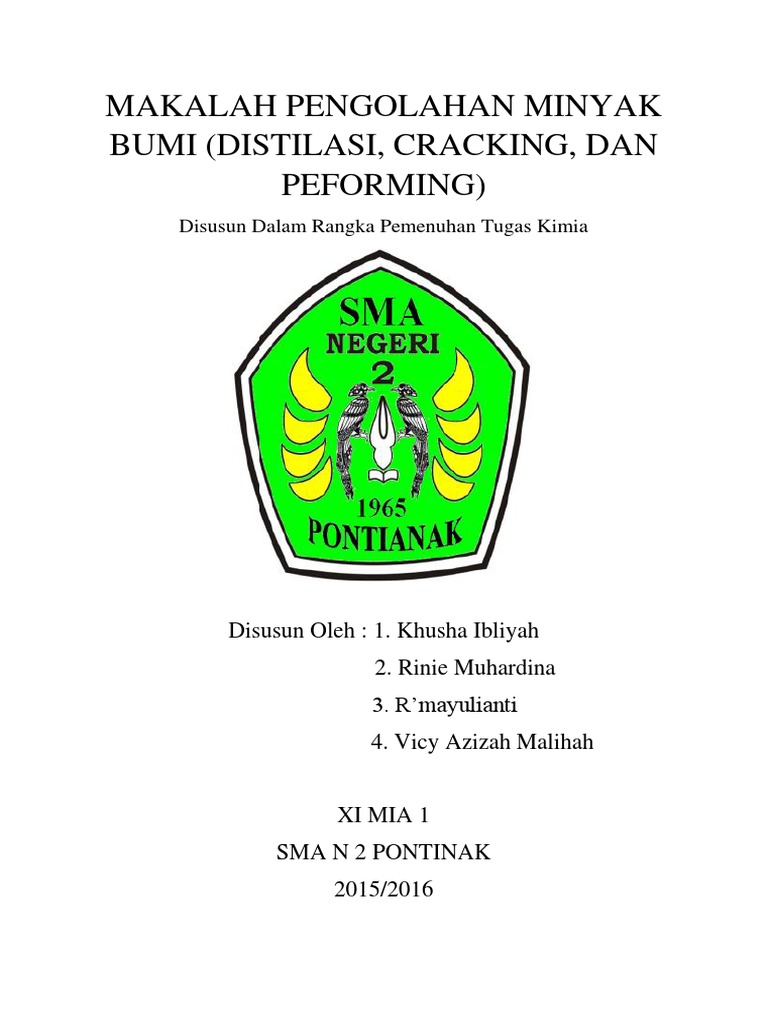 Makalah Pengolahan Minyak Bumi