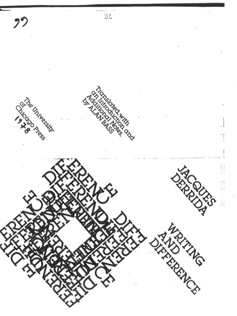 Derrida Structure, Sign, and Play PDF Interpretation (Philosophy