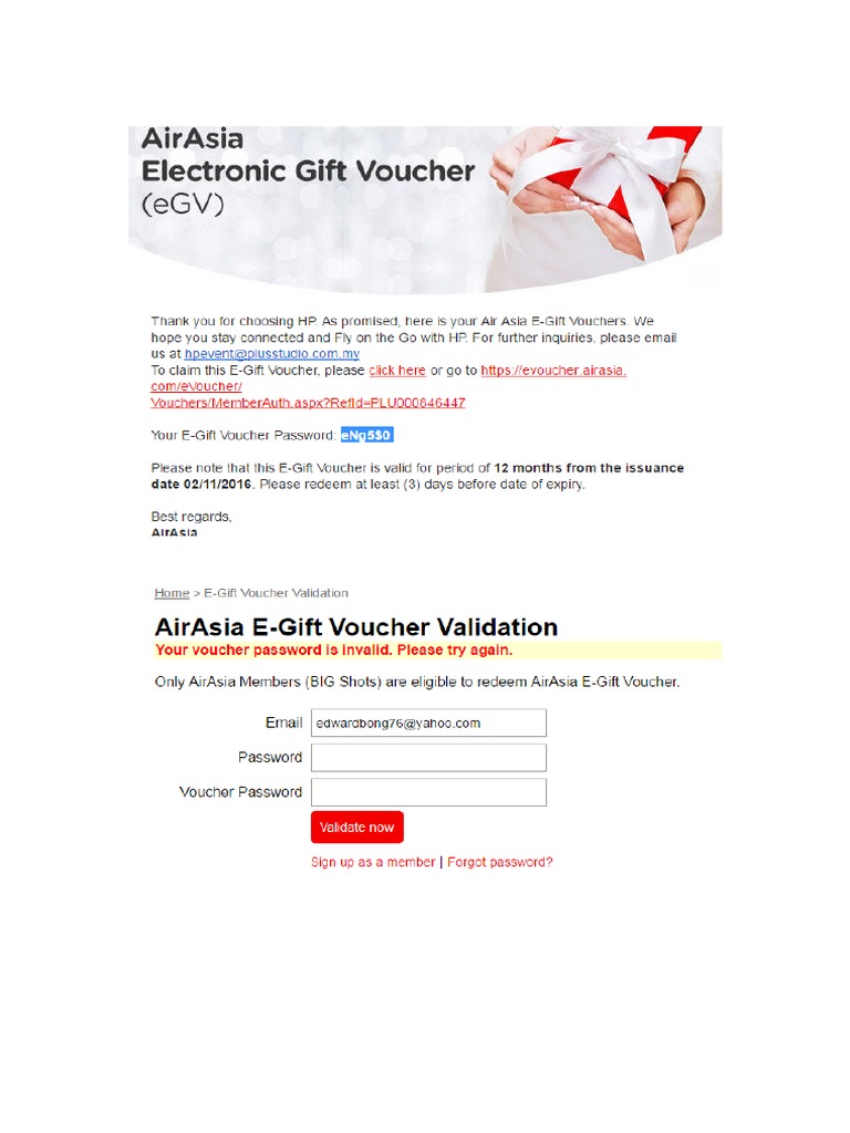 E Gift Voucher | PDF