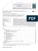 Aquaculture Volume 454 Issue 2016 (Doi 10.1016/j.aquaculture.2015.12.033) Dawood, Mahmoud A.O. Koshio, Shunsuke - Recent Advances in The Role of Probiotics and Prebiotics in Carp Aquaculture - A Re